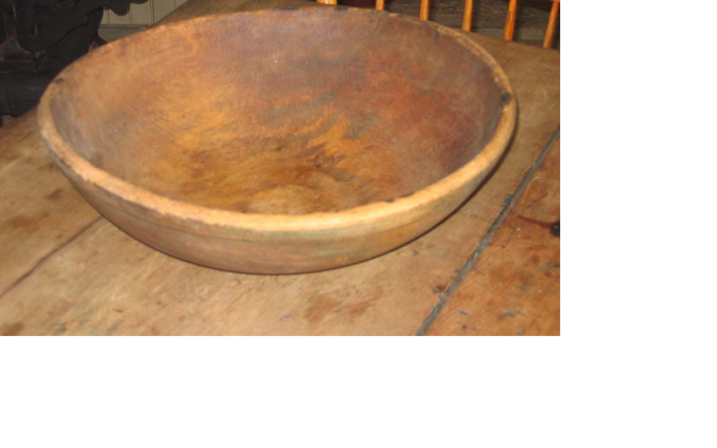 Early wooden mixing bowl