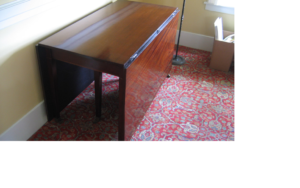 Drop leaf mahogany table